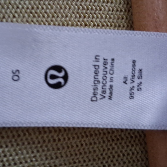 Lululemon Hatha Light Green Silk Blend Open Front Wrap Cape - Picture 3 of 8